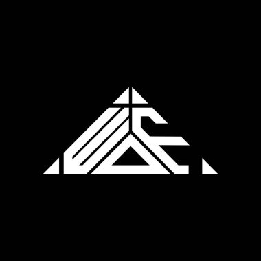 WOF letter logo creative design with vector graphic, WOF simple and modern logo.