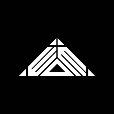 WOM letter logo creative design with vector graphic, WOM simple and modern logo.