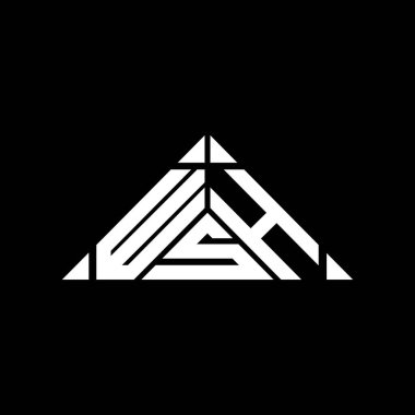 WSH letter logo creative design with vector graphic, WSH simple and modern logo.