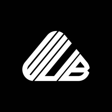 WUB letter logo creative design with vector graphic, WUB simple and modern logo.