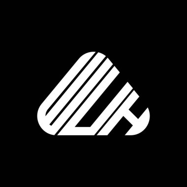 WUH letter logo creative design with vector graphic, WUH simple and modern logo.