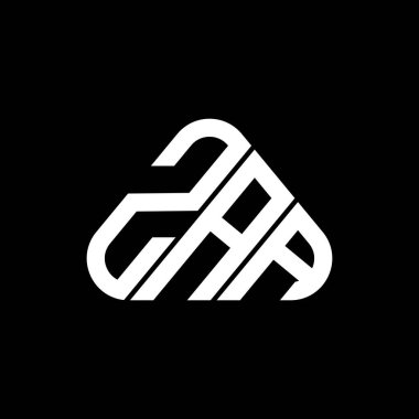 ZAA letter logo creative design with vector graphic, ZAA simple and modern logo.