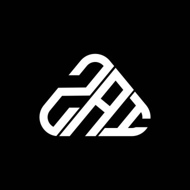 ZAI letter logo creative design with vector graphic, ZAI simple and modern logo.