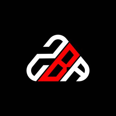 ZBA letter logo creative design with vector graphic, ZBA simple and modern logo.