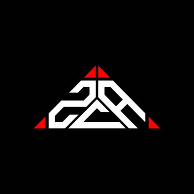 ZCA letter logo creative design with vector graphic, ZCA simple and modern logo.