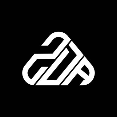 ZDA letter logo creative design with vector graphic, ZDA simple and modern logo.