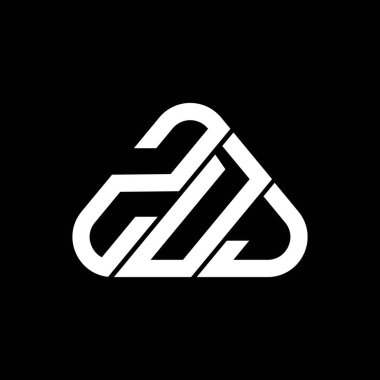 ZDJ letter logo creative design with vector graphic, ZDJ simple and modern logo.