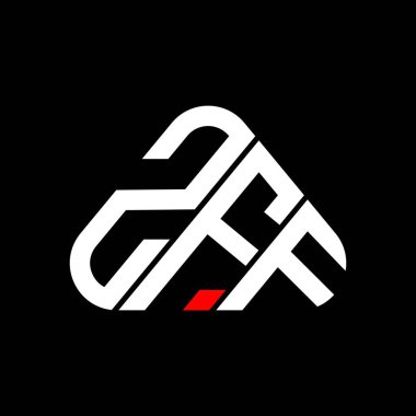 ZFF letter logo creative design with vector graphic, ZFF simple and modern logo.