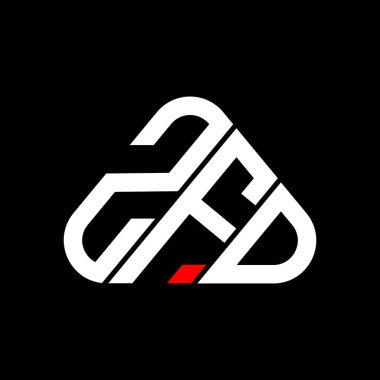 ZFD letter logo creative design with vector graphic, ZFD simple and modern logo.