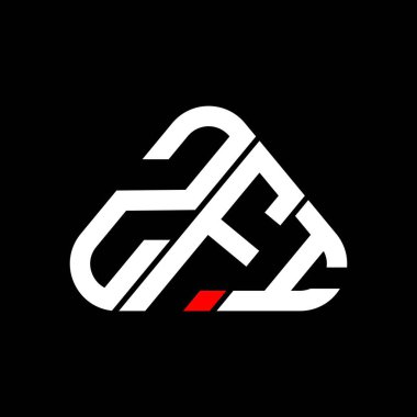 ZFI letter logo creative design with vector graphic, ZFI simple and modern logo.