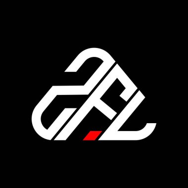 ZFL letter logo creative design with vector graphic, ZFL simple and modern logo.