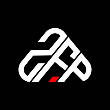 ZFP letter logo creative design with vector graphic, ZFP simple and modern logo.