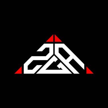 ZGA letter logo creative design with vector graphic, ZGA simple and modern logo.