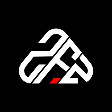 ZFZ letter logo creative design with vector graphic, ZFZ simple and modern logo.