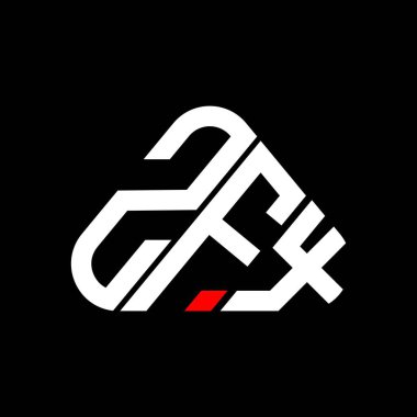 ZFX letter logo creative design with vector graphic, ZFX simple and modern logo.