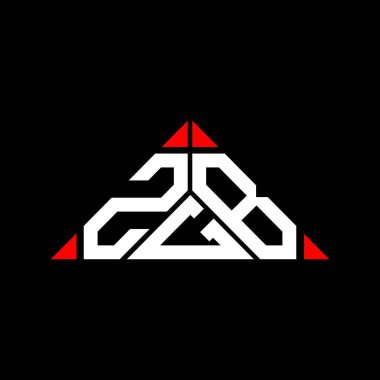ZGB letter logo creative design with vector graphic, ZGB simple and modern logo.