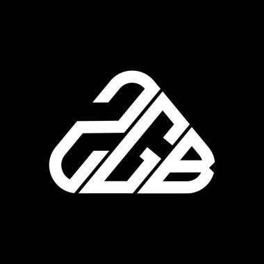 ZGB letter logo creative design with vector graphic, ZGB simple and modern logo.