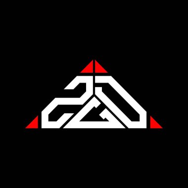 ZGD letter logo creative design with vector graphic, ZGD simple and modern logo.