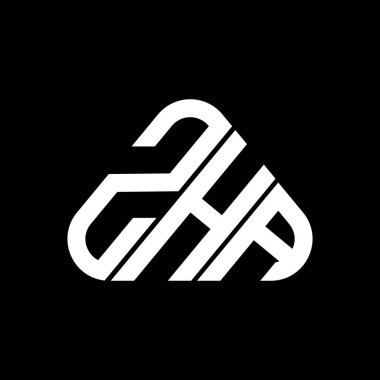 ZHA letter logo creative design with vector graphic, ZHA simple and modern logo.