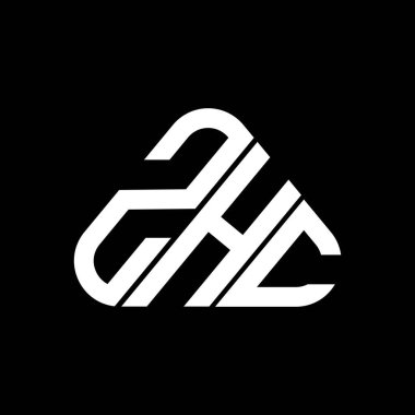 ZHC letter logo creative design with vector graphic, ZHC simple and modern logo.