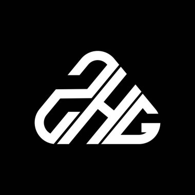 ZHH letter logo creative design with vector graphic, ZHH simple and modern logo.