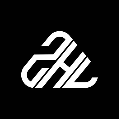 ZHL letter logo creative design with vector graphic, ZHL simple and modern logo.