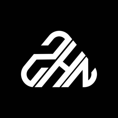 ZHN letter logo creative design with vector graphic, ZHN simple and modern logo.