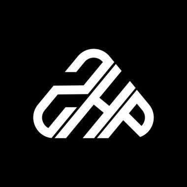 ZHP letter logo creative design with vector graphic, ZHP simple and modern logo.