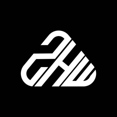ZHW letter logo creative design with vector graphic, ZHW simple and modern logo.