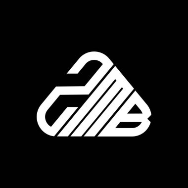 ZMB letter logo creative design with vector graphic, ZMB simple and modern logo.