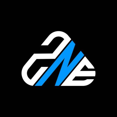 ZNE letter logo creative design with vector graphic, ZNE simple and modern logo.