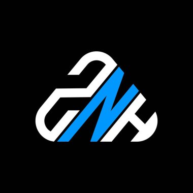 ZNH letter logo creative design with vector graphic, ZNH simple and modern logo.