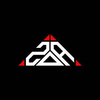 ZOA letter logo creative design with vector graphic, ZOA simple and modern logo.