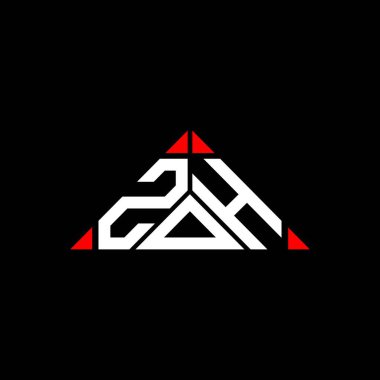 ZOH letter logo creative design with vector graphic, ZOH simple and modern logo.