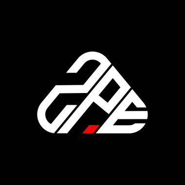 ZPE letter logo creative design with vector graphic, ZPE simple and modern logo.