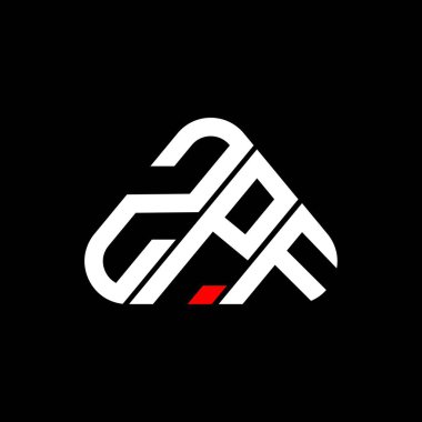 ZPF letter logo creative design with vector graphic, ZPF simple and modern logo.