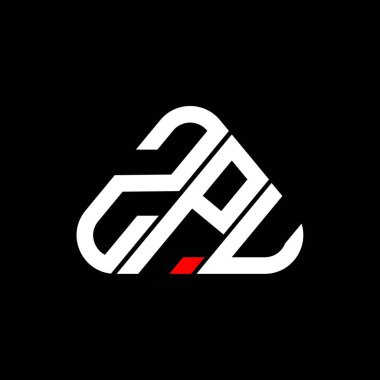 ZPU letter logo creative design with vector graphic, ZPU simple and modern logo.