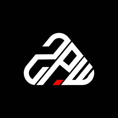 ZPW letter logo creative design with vector graphic, ZPW simple and modern logo.