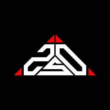 ZSO letter logo creative design with vector graphic, ZSO simple and modern logo.