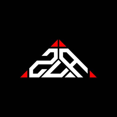 ZUA letter logo creative design with vector graphic, ZUA simple and modern logo.