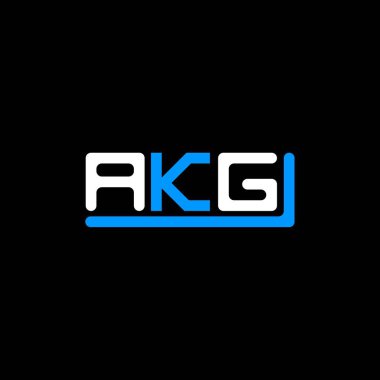 AKG letter logo creative design with vector graphic, AKG simple and modern logo.