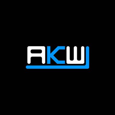 AKW letter logo creative design with vector graphic, AKW simple and modern logo.