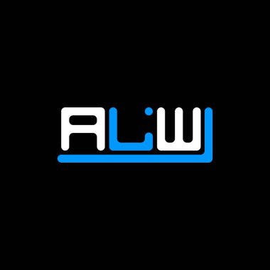 ALW letter logo creative design with vector graphic, ALW simple and modern logo.