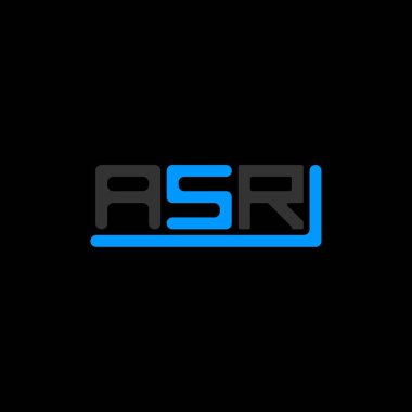 ASR letter logo creative design with vector graphic, ASR simple and modern logo.