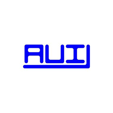 AUI letter logo creative design with vector graphic, AUI simple and modern logo.