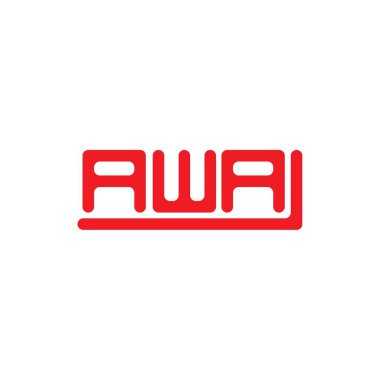 AWA letter logo creative design with vector graphic, AWA simple and modern logo.