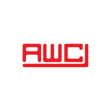 AWC letter logo creative design with vector graphic, AWC simple and modern logo.