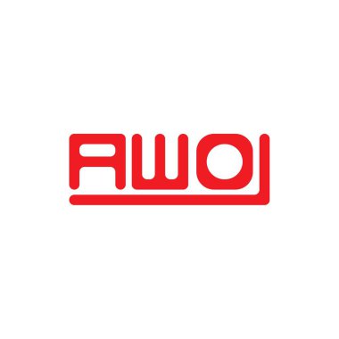 AWO letter logo creative design with vector graphic, AWO simple and modern logo.