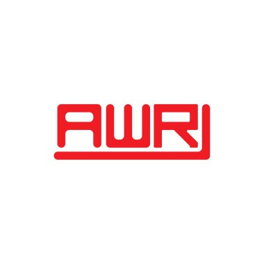 AWR letter logo creative design with vector graphic, AWR simple and modern logo.
