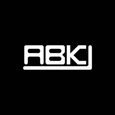 ABK letter logo creative design with vector graphic, ABK simple and modern logo.